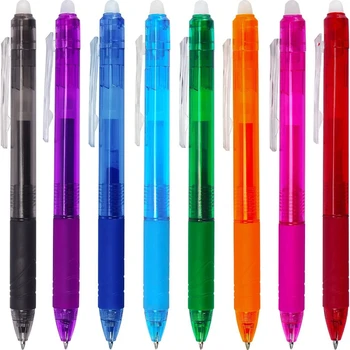  Многоцветные стираемые гелевые ручки с ластиком 0,5 мм Выдвижные гелевые ручки Студент Учитель Канцелярские принадлежности Письменные принадлежности - Изображение 1  