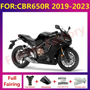 Новый комплект обтекателя мотоцикла ABS подходит для CBR650R 650R CBR650 2019 2020 2021 2022 2023 Обтекатели всего кузова zxmt набор матовый черный - Изображение 1  