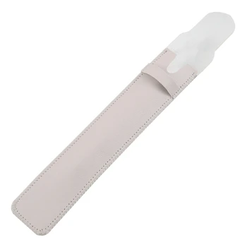 Клейкий держатель для карандашей Кожаный карман для карандаша Кожаная петля Застежка 7.48'' x1.45'' - Изображение 2  