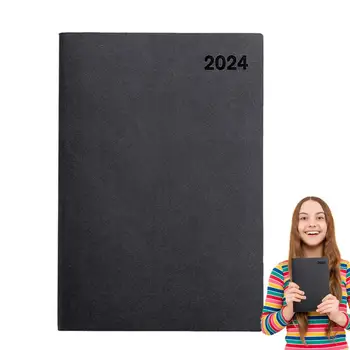 Блокнот для задач для работы PU Leather 150 страниц Блокнот 2024 Planner Journal For Work Schedule Business Portable Notepad For - Изображение 1  