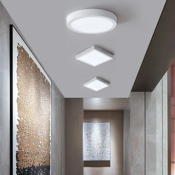 Современные светодиодные панельные потолочные светильники 110-265 В Светодиодный потолочный светильник для гостиной, спальни, кухни, светодиодное освещение, домашний декор, светодиодная панельная лампа - Изображение 1  