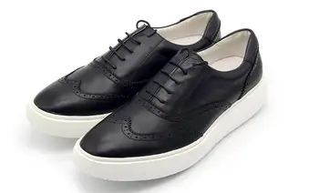 Новая мужская обувь на шнуровке Супер легкая обувь классическая обувь для мужчин обувь брог натуральная кожа повседневная обувь - Изображение 1  