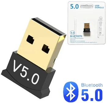 USB Bluetooth адаптеры 5.0 Беспроводной компьютерный адаптер Мини Bluetooth приемник Передатчик для ПК Ноутбуки Компьютерный динамик Аудио - Изображение 1  