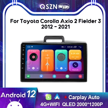 QSZN 2K QLED для Toyota Corolla Axio 2 Fielder 3 2012- 2021 Автомагнитола Carplay GPS 4G Мультимедийный видеоплеер Головное устройство Авторадио - Изображение 1  