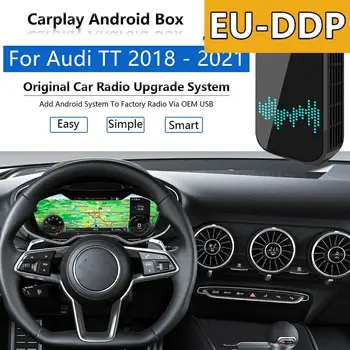 Обновление радио Carplay Android Auto Audio для Audi TT TTS 2018 - 2021 USB Apple Wireless AI Box Авто Мультимедийный плеер Зеркальная ссылка - Изображение 1  
