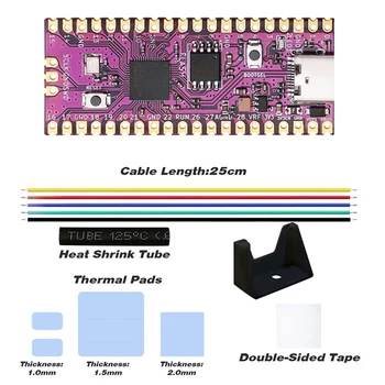 Для Raspberry Picoboot Board Kit RP2040 Двухъядерный процессор Arm Cortex M0 + процессор 264 КБ SRAM + 16 МБ Плата для разработки флэш-памяти - Изображение 1  