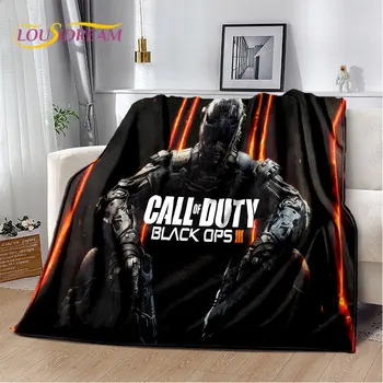 3D COD,Call of Duty Game Gamer Мягкое плюшевое одеяло,Фланелевое одеяло Бросок Одеяло для гостиной, спальни, кровати, диван, офисный чехол - Изображение 1  