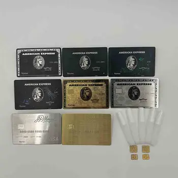 4442 Высококачественные пользовательские металлические карты Nfc Визитная карточка с QR-кодом Nfc 4K Gold Nfc Металлическая визитная карточка - Изображение 1  