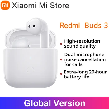 Глобальная версия Redmi Buds 3 Наушники до 20 часов прослушивания TWS Беспроводные Bluetooth-наушники Двойной микрофон Шумоподавление - Изображение 1  
