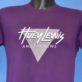 80-е Хьюи Льюис и новости 1984 Sports Tour Rock Concert футболка Маленькая - Изображение 1  