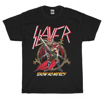 Slayer Новая мужская футболка Show No Mercy Средняя ( M ) Черные футболки - Изображение 1  