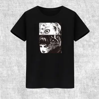 Junji Ito Collection Horror Another Face Tomie Brand Clothing 2020 Male Harajuku Top Fitness Brand Clothing Funny Футболка - Изображение 1  