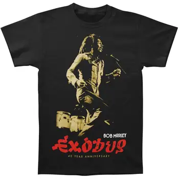 Мужская футболка с альбомом Bob Marley Exodus Маленькая черная с длинным рукавом - Изображение 1  
