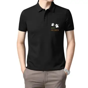 Мужская одежда для гольфа Хэллоуин Призрак Счастливый Хэллоуин Унисекс Черный Мужчины Настроить футболку-поло для мужчин - Изображение 1  