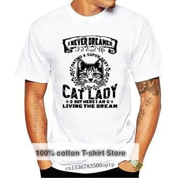 Новые супер сексуальные летние футболки для кошек на заказ 2021 YEAR DAY Все хлопковые мужские футболки с круглым вырезом Нормальные футболки Ретро футболки оптом - Изображение 1  