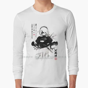 Nier : Automata 2b Japan Inkt Shirt 100% чистый хлопок Nier Automata 2b Видеоигры Видеоигры Сексуальный Хентай Corrupted - Изображение 1  