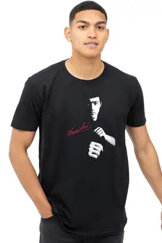 Bruce Lee Мужская футболка Signature Top Tee S-2XL Official - Изображение 1  