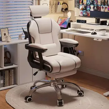 Дизайнерская набивка Офисные стулья Колеса Подушка Эргономичная поддержка Офисный стул Поворотный удобный офисный мебель Silla De Gamer - Изображение 1  