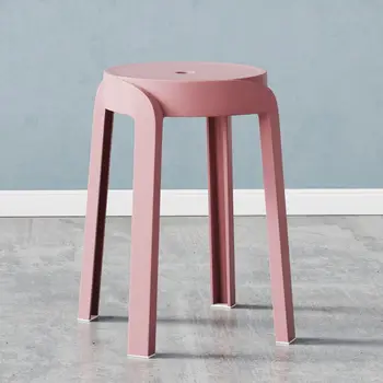 HH308 может складывать круглый табурет и табурет простота сетка красная мода креативный стул ветряная мельница простой пластиковый табурет утолщенный - Изображение 1  
