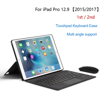 Волшебная клавиатура для iPad Pro 12.9 1-е 2-е поколение 2015 2017 A1670 A1671 A1584 A1652 Беспроводная подставка для клавиатуры с сенсорной панелью - Изображение 1  