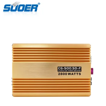 Suoer CG-500.5D-F класс D усилитель 5 каналов полночастотный автомобильный аудио 2800 Вт 4.1-канальный автомобильный усилитель - Изображение 1  