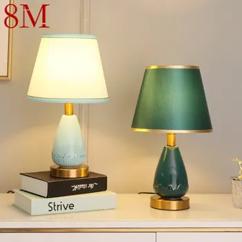 8M Современные керамические настольные светильники Светодиодные креативные простые модные прикроватные настольные лампы для дома гостиная спальня декор - Изображение 1  
