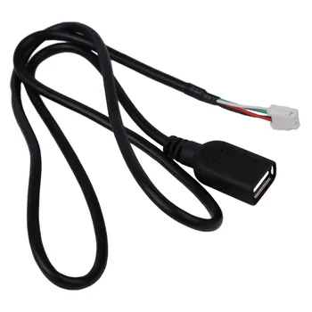Part Адаптер ABS USB 1 шт. 4Pin Черное радио Стерео Аксессуары Замена Полезный Совершенно Новый Прочный Высокое Качество - Изображение 1  