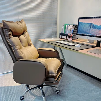 Акцентное кресло Офисные стулья Эргономичное кресло с откидной спинкой Кресло для отдыха Скандинавские офисные стулья Удобный педикюр Шезлонг Бюро Наборы мебели Wrx - Изображение 1  