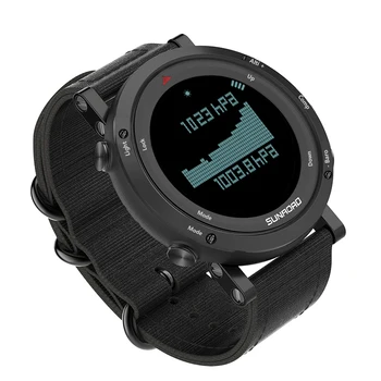 водонепроницаемый барометр SUNROAD FR851 Цифровые спортивные часы Альтиметр Компас Шагомер Повседневные светящиеся секундомер Смарт-часы - Изображение 1  