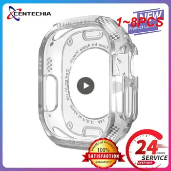 1 ~ 8 шт. Чехол с полным покрытием для часов Ultra 49 мм Soft TPU Прозрачная защитная пленка для экрана Бампер iWatch Series 8 Ultra - Изображение 1  