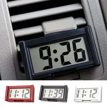  Автомобильная приборная панель Цифровые часы сильно Самоклеящиеся автомобильные интерьеры Мини-часы Прочный ЖК-дисплей времени Часы для всех транспортных средств - Изображение 1  