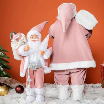 2023 Новый год Рождество Декоративный подарок стоя Кукла Санта-Клауса Рождественская елка Кукла Декор окна Navidad Home Decor - Изображение 1  