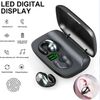 TWS Ear Bone Conduction Серьга Беспроводные Bluetooth-наушники Спорт для HomTom S99 Doogee BL9000 Huawei p8 p9 Lite 2019 Y6 p10 - Изображение 1  