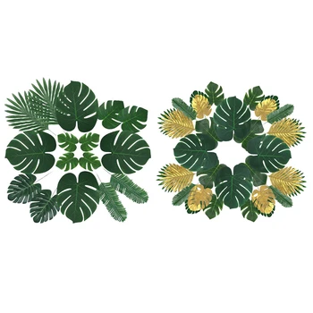 60 штук искусственные листья портативное рождественское моделирование украшения листьев - Изображение 1  