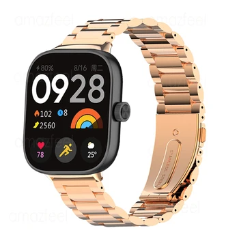 Для Redmi Watch 4 Ремешок для часов из нержавеющей стали для Xiaomi redmiwatch 4 Аксессуары для умных часов Металлический ремешок для Redmi watch4 Браслет - Изображение 1  