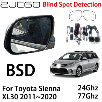 ZJCGO Автомобильная система предупреждения о радаре BSD Обнаружение слепых зон Предупреждение о безопасном вождении для Toyota Sienna XL30 2011~2020 - Изображение 1  