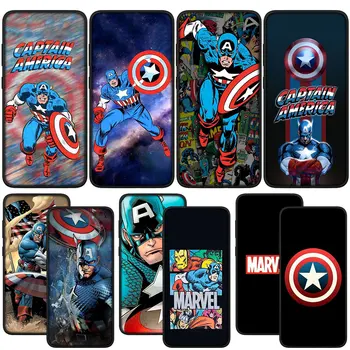 Captain America Shield Marvel Мягкий чехол для Samsung Galaxy A32 A20 A22 A30 A31 A10 A50 A51 A52 A53 A72 A33 A73 Чехол - Изображение 1  
