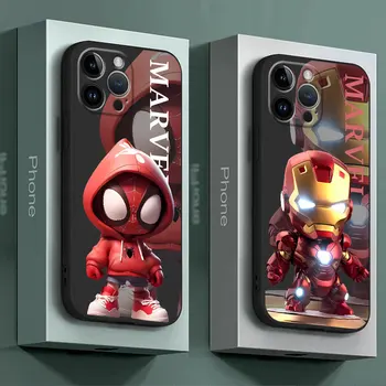 Marvel Superhero Симпатичный чехол для телефона для Huawei P20 Pro P50 Pro P40 Lite P30 Pro P60 Pro P30 Lite P Smart Z Черная сумка с мягким чехлом - Изображение 1  