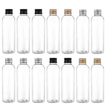50 шт. 5 мл 10 мл 30 мл 50 мл 100 мл пластиковая бутылка алюминиевая крышка прозрачная бутылка для образцов лосьона пустой косметический контейнер для путешествий - Изображение 1  