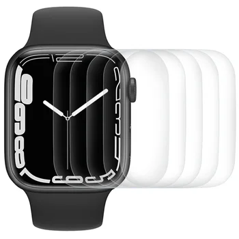 Защитная пленка для экрана Apple Watch Series 7 8 9 41 мм 45 мм HD Прозрачная пленка ТПУ iwatch Series 6 5 4 3 2 1 SE 38 мм 42 мм 40 мм 44 мм - Изображение 1  