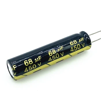 6 шт./лот 68 мкФ 450 В 68 мкФ алюминиевый электролитический конденсатор размер 13 * 50 20% - Изображение 1  