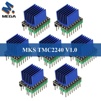 MEGA MKS TMC2240 Модуль драйвера шагового двигателя Детали 3D-принтера Бесшумный драйвер заменяет TMC2209 TMC5160 Для SKR V1.4 Turbo 2 Octopus - Изображение 1  