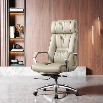 Floor Nordic Home Gaming Chair Waiting White Working Leisure Relax Office Chair Design Вращающиеся колеса Cadeira Офисная мебель - Изображение 1  