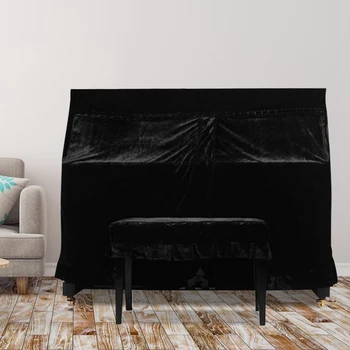 Полная вертикальная крышка пианино Защита от пыли Защита от солнца Водонепроницаемая ткань Защита электроприборов 153x35x110 см - Изображение 1  