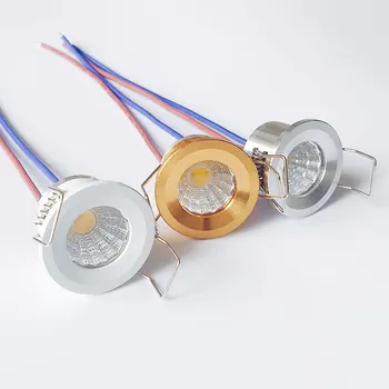 3 Вт COB Mini LED Downlight AC200V-240V Светодиодный прожектор Встроенные встраиваемые потолочные лампы для шкафа для ювелирных изделий Дисплей Внутреннее освещение - Изображение 1  
