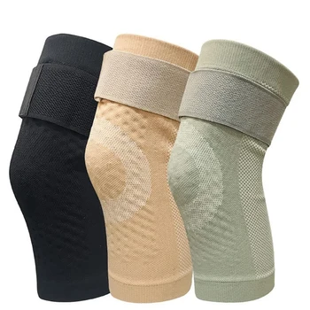 KoKossi 1 пара наколенников для поддержки коленей Улучшение кровообращения и облегчение боли Эластичный дышащий коленный бандаж для бега - Изображение 1  