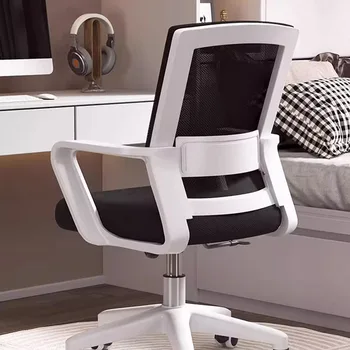 Обычный сетчатый офисный стул Японская ножка Черные удобные мобильные офисные стулья Шезлонг Lazy Cadeira Para Escritorio Домашняя мебель - Изображение 1  