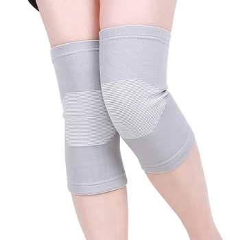 1 пара грелки для коленей эластичные рукава для колен для женщин и мужчин, утолщенная поддержка колена зимний коленный бандаж для тренировок в тренажерном зале - Изображение 1  