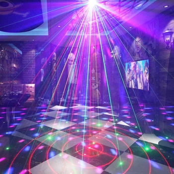 YSH Светодиодная диско-шаровая лампа с Bluetooth Sound Лазерный свет для вечеринок УФ-проектор Огни Рождество Хэллоуин Вечеринка Караоке Украшение - Изображение 1  