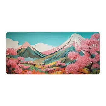 Большой игровой коврик для мыши Настольный коврик Большой коврик для мыши Японский пейзаж Геймер Ковер Клавиатура Коврики для мыши - Изображение 1  